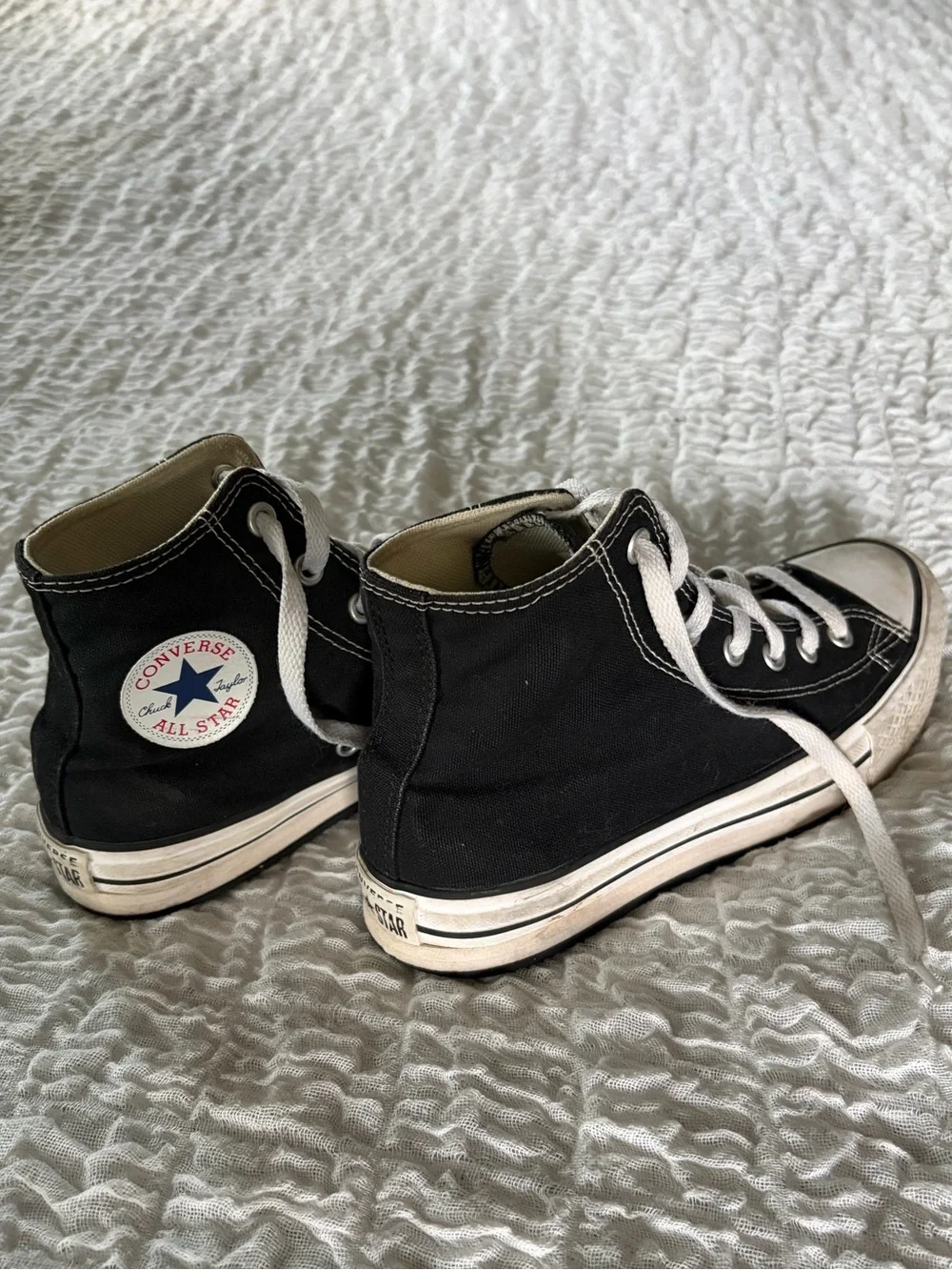 Converse Chuck Taylor All Star Black High-Top Sneakers girls size 3.5